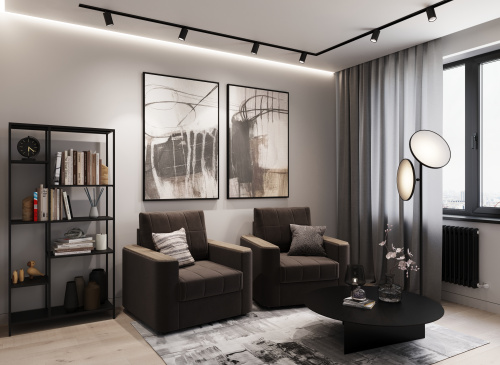 Кресло 92х96х91/Тёмно-коричневый фото в интернет-магазине BestWood