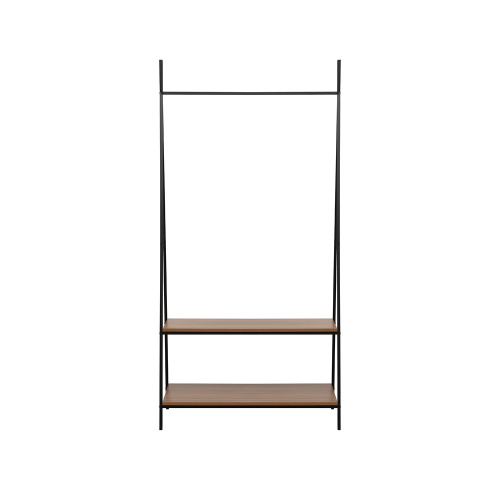 Вешалка гардеробная Стилвуд,Орех светлый/Чёрный,90,5х42х187,5см. фото в интернет-магазине BestWood