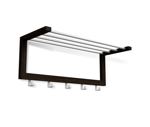 Вешалка 65х25х26,5/Венге/Алюм.Мет фото в интернет-магазине BestWood