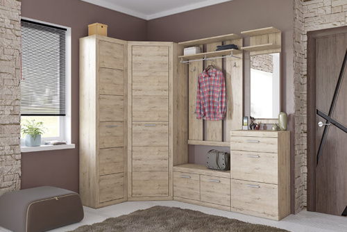 Тумба для обуви 2D1S 60,1х35,1х98,3/Дуб Санремо фото в интернет-магазине BestWood