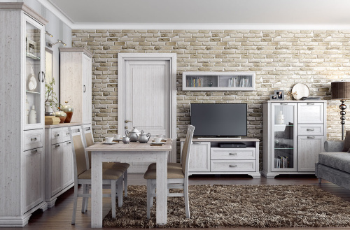 Стол раздвижной 132(175)х80х77 Сосна винтаж/Дуб анкора фото в интернет-магазине BestWood