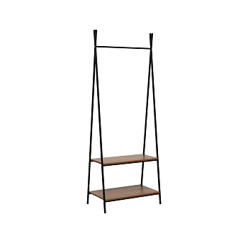 Вешалка гардеробная Стилвуд,Орех светлый/Чёрный,70,5х42х187,5см.