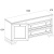 Тумба TV 1D2SN 130х37х62,4/Белый фото в интернет-магазине BestWood
