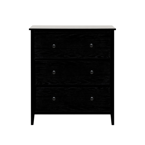 Комод Токе 3 ящ. 79х44х94/Чёрный фото в интернет-магазине BestWood
