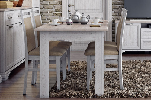 Стол раздвижной 132(175)х80х77 Сосна винтаж/Дуб анкора фото в интернет-магазине BestWood