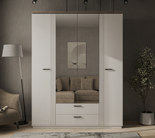 Шкаф 4DG2S Z 178,8х56,8х230 Персидский жемчуг/Амарок фото в интернет-магазине BestWood