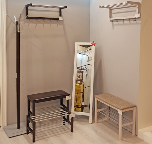 Вешалка 65х25х26,5/Венге/Алюм.Мет фото в интернет-магазине BestWood