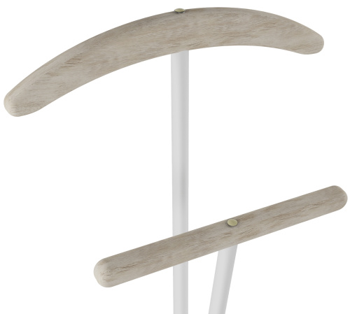 Вешалка костюмная 50х28х105/Дуб Беленый/Белый фото в интернет-магазине BestWood