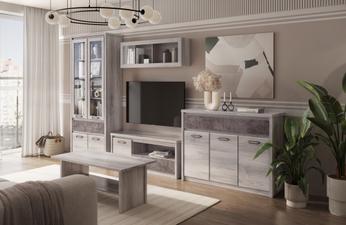 Тумба 3D2S 126,6х40,3х95,2 /Каштан найроби/Оникс фото в интернет-магазине BestWood