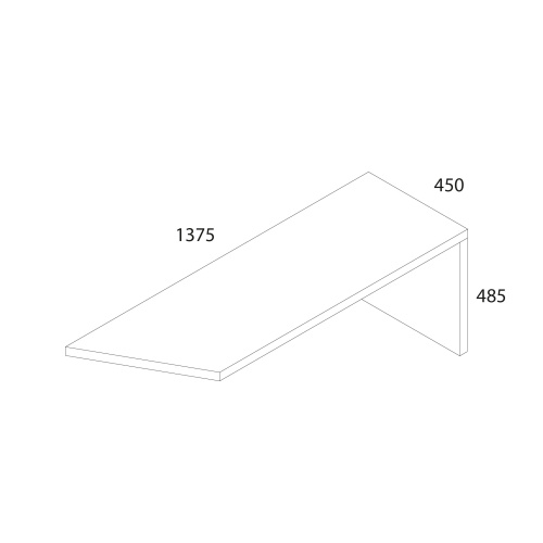 Подставка для тумбы ТВ 137,5х45х48,5/Черный фото в интернет-магазине BestWood