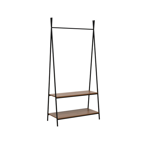 Вешалка гардеробная Стилвуд,Орех светлый/Чёрный,90,5х42х187,5см. фото в интернет-магазине BestWood