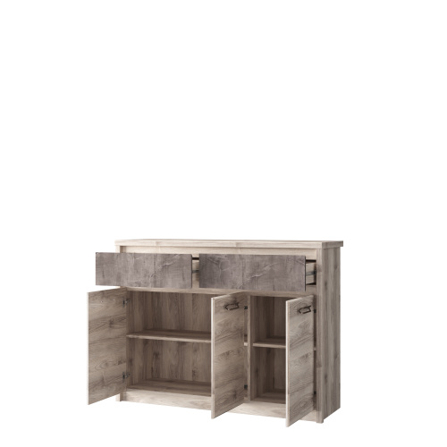 Тумба 3D2S 126,6х40,3х95,2 /Каштан найроби/Оникс фото в интернет-магазине BestWood