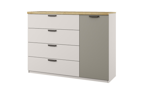 Тумба 1D4S 130х41х96,5 Персидский жемчуг/Ирл.ликер фото в интернет-магазине BestWood