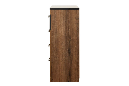 Комод 4S 80,2х35,6х91,7 Дуб монастырский/Черный фото в интернет-магазине BestWood